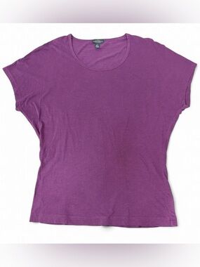 Ralph Lauren Purple Scoop Neck Short Sleeve Tee Shirt